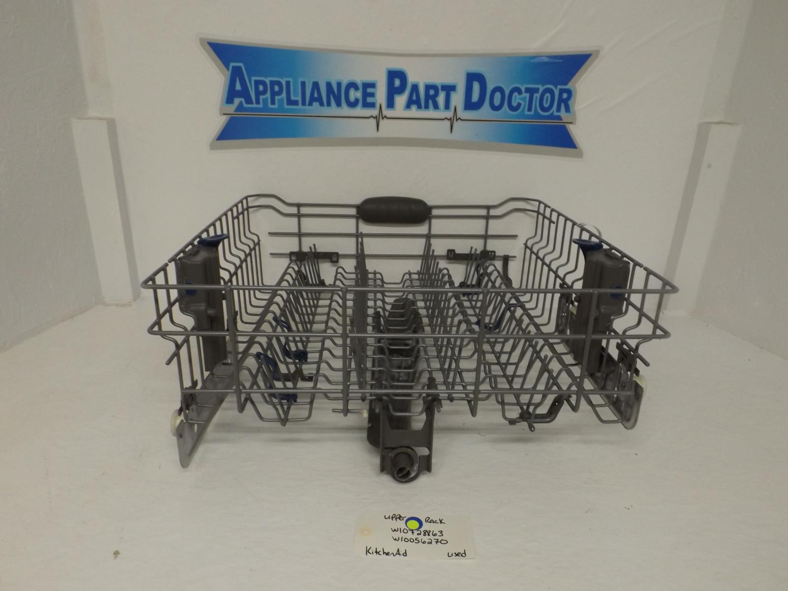 KitchenAid Dishwasher W10728863 W10056270 Upper Rack Used KitchenAid Dishwasher W10728863 W10056270 Upper Rack Used